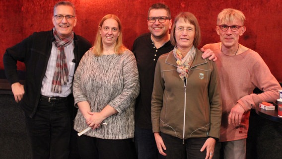 Präsidium des ECG, das aus Michael Sonnek, Anke Jonscker, Erwin Wiesen, Elvira Greiß und Christian Köther (von links nach rechts)  Foto: Sahar Nadi