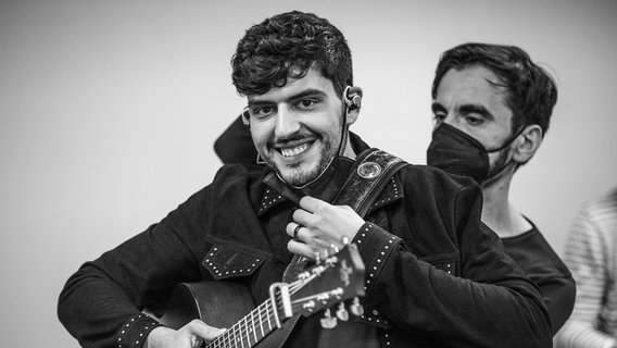 Stefan (Estland) im Backstage-Bereich in Turin. © eurovision.tv/EBU Foto: Andres Putting