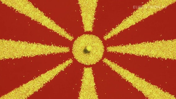 Flagge von Mazedonien. © DR Foto: Treshow