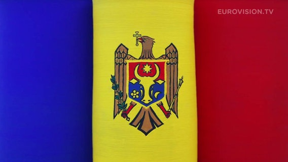 Flagge von Moldawien. © DR Foto: Treshow