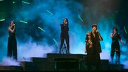 Alvan & Ahez (Frankreich) mit "Fulenn" auf der Bühne in Turin. © eurovision.tv Foto: Corinne Cumming
