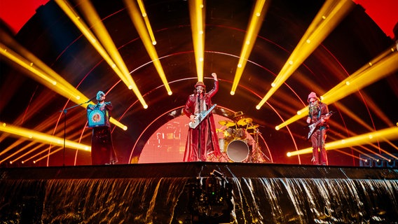 Circus Mircus	(Georgien) mit "Lock Me In" auf der Bühne in Turin. © eurovision.tv/EBU Foto: Nathan Reinds