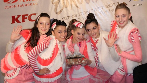Die Gruppe Candy gewinnt 2011 den Junior Eurovision Song Contest. © EBU Foto: EBU