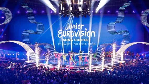 Der Opening Act beim Junior Eurovision Song Contest im polnischen Gliwice.  Foto: Thomas Hanses