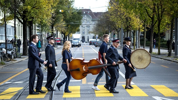 Die Heilsarmee-Band aus der Schweiz.  