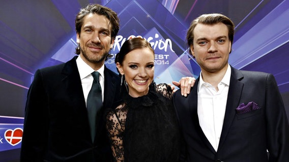 Nikolaj Koppel, Lise Rønne und Pilou Asbæk. © dpa - Bildfunk Foto: Thomas Lekfeldt