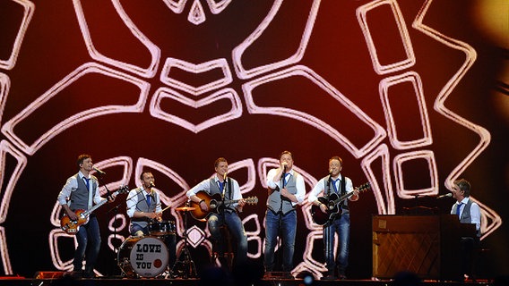 Sjonni's Friends Island in der Generalprobe des Eurovision Song Contests 2011 in der Düsseldorf-Arena © NDR Foto: Rolf Klatt