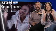 Bürger Lars Dietrich und Jessica Schöne mit Israels ESC-Kandidatin Eden Alene.  