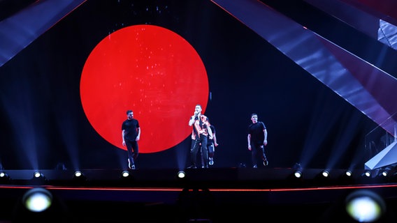 Für Italien steht Mahmood mit "Soldi" auf der ESC-Bühne. © eurovision.tv Foto: Andres Putting