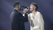 Mahmood & Blanco (Italien) mit "Brividi" auf der Bühne in Turin. © eurovision.tv/EBU Foto: Corinne Cumming