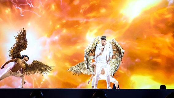 Für Kroatien steht Roko mit "The Dream" auf der ESC-Bühne. © eurovision.tv Foto: Thomas Hanses