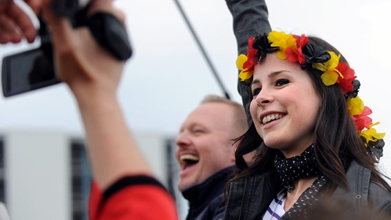 Lenas Ankunft in Hannover. © dpa-Bildfunk Foto: Maurizio Gambarini