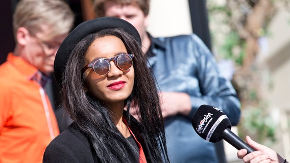 Aminata Savadogo aus Lettland bei Eurovision in Concert in Amsterdam © NDR Foto: Rolf Klatt