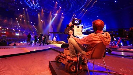 Lichtprobe in der Düsseldorf Arena © NDR Foto: Rolf Klatt