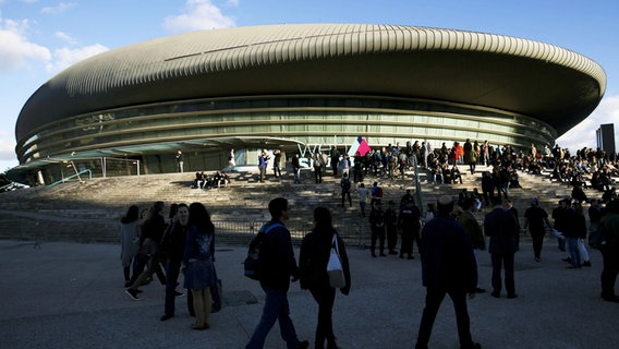 Außenansicht der MEO-Arena in Lissabon © dpa/picture alliance Foto: Miguel A. Lopes