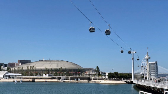 Die Seilbahn in Lissabon. © NDR / Rolf Klatt Foto: Rolf Klatt