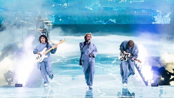 Die Band Katarsis auf der Bühne in Basel. © eurovision.tv/EBU Foto: Corinne Cumming