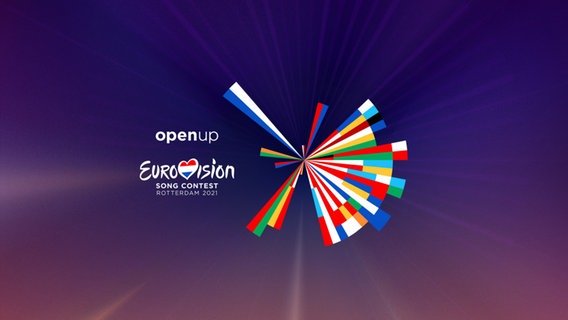 Das Logo des Eurovision Song Contest 2021 in Rotterdam.  Foto: Clever°Franke