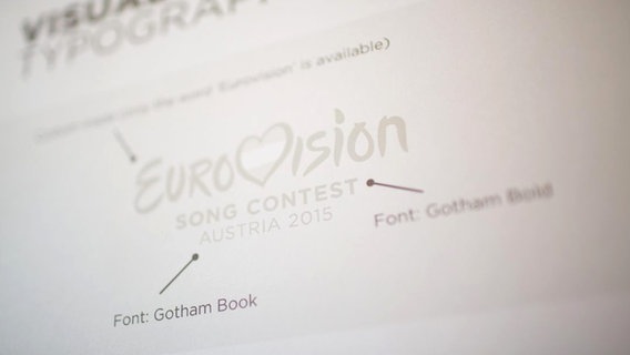 Detailaufnahme des überarbeiteten Logos für den Eurovision Song Contest 2015 in Österreich © EBU 