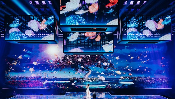 Natalia Barbu auf der ESC-Bühne in Malmö. © EBU Foto: Sarah Louise Bennett