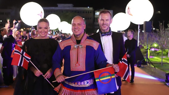 KEiiNo aus Norwegen auf dem roten Teppich am Habima Square. © eurovision.tv Foto: Thomas Hanses