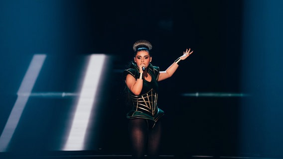 Alessandra auf der Bühne in Liverpool. © EBU Foto: Sarah Louise Bennett