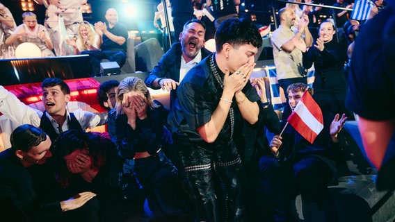Österreich gewinnt den 69. Eurovision Song Contest mit dem Lied Wasted Love von JJ © eurovision.tv/EBU Foto: Alma Bengtsson