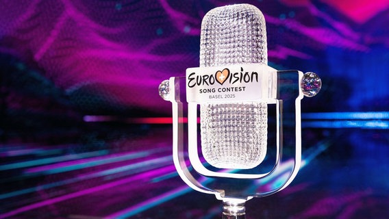 Die offizielle Trophäe des ESC 2025 © eurovision.tv Foto: Corinne Cumming