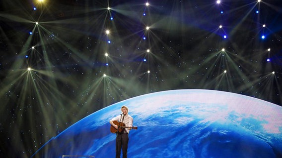 Paradise Oskar für Finnland bei den Proben am 05.05.2011 © eurovision.tv Foto: Pieter Van den Berghe (EBU)