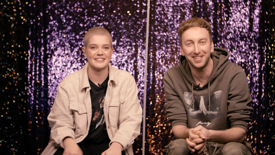 Lea Mirzanli und Freshtorge, Experten bei den Reaction-Videos zum ESC 2021.  Foto: Screenshot