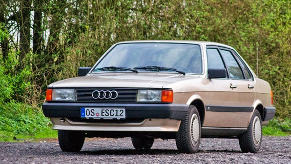 Der "neue" Audi 80 von Antje und Felix, Baujahr 1986.  