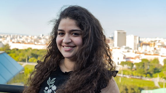 Mairena Torres Schuster in Lissabon. © NDR Foto: Rolf Klatt