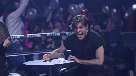 Benjamin Ingrosso nach seinem Sieg beim Melodienfestivalen © Eurovision.TV 