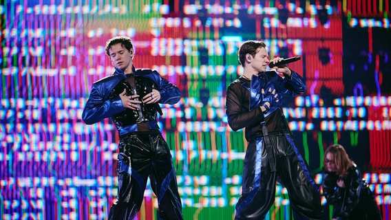 Marcus & Martinus auf der ESC-Bühne in Malmö. © EBU Foto: Alma Bengtsson