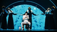 Konstrakta (Serbien) mit "In corpore sano" auf der Bühne in Turin. © eurovision.tv/EBU Foto: Nathan Reinds