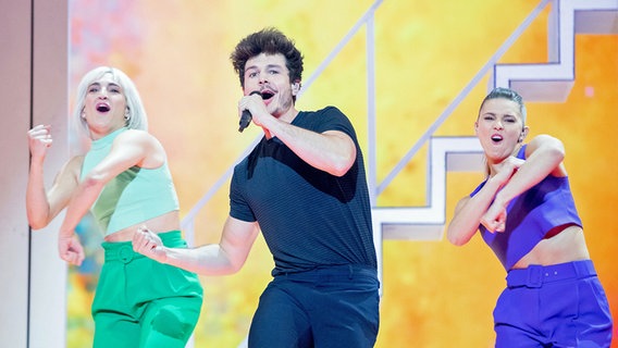 Für Spanien steht Miki mit "La venda" auf der ESC-Bühne. © eurovision.tv Foto: Andres Putting