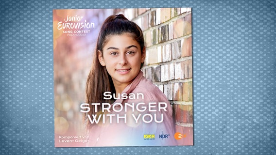 Das Cover der Single "Stronger With You" von Deutschlands Junior-ESC-Kandidatin Susan. © NDR/KiKA/ZDF Foto: Christine Musics