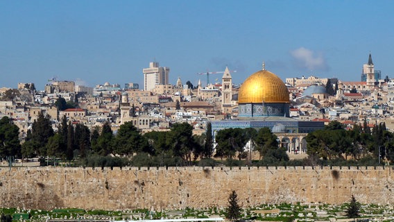 Ein Panorama von der Stadt Jerusalem  