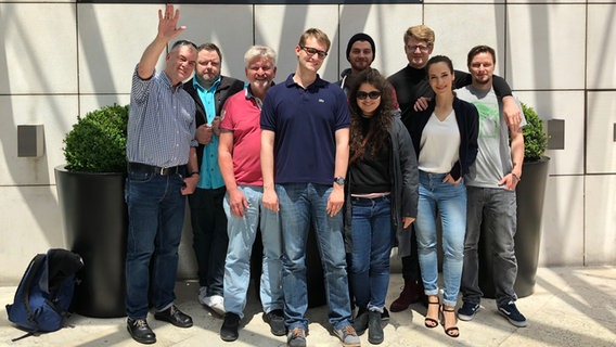 Das Team von eurovision.de in Lissabon.  