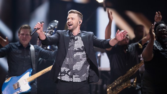 Justin Timberlake als Intervall Act beim Jury Finale des ESC in Stockholm © NDR Foto: Rolf Klatt