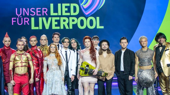 Alle Teilnehmer am deutschen ESC-Vorentscheid "Unser Lied für Liverpool" 2023. © NDR Foto: Merlin Schrader