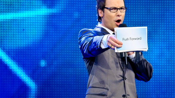 Matthias Opdenhövel beim Finale von Unser Song für Deutschland © NDR Foto: Willi Weber