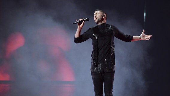 Måns Zelmerlöw auf der ESC-Bühne. © picture alliance/TT NEWS AGENCY Foto: Henrik Montgomery