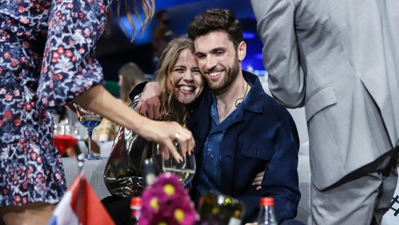 Der niederländische Sänger Duncan Laurence im Greenroom. © eurovision.tv Foto: Thomas Hanses