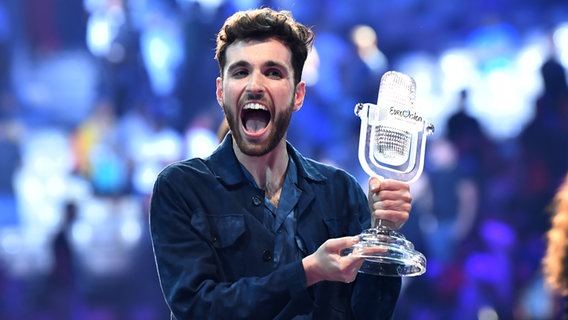 Duncan Laurence auf der ESC-Bühne. © Ilia Yefimovich Foto: Ilia Yefimovich