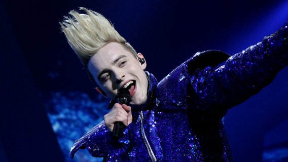 Die irische Band Jedward mit dem Song "Waterline". © Eurovision TV Foto: EBU