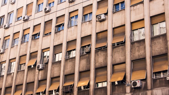 Häuserfassade in Belgrad  
