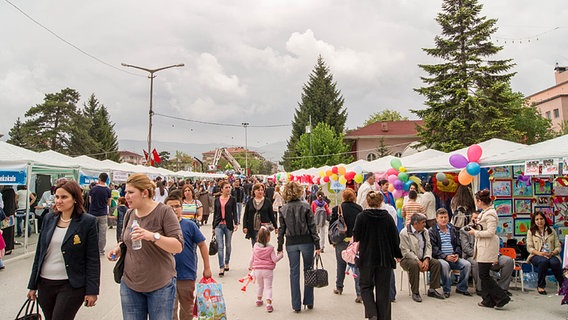 Auf einem Straßenfest in Bolu  