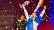 Måns Zelmerlöw auf der ESC-Bühne in Wien. © NDR Foto: Rolf Klatt