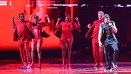 Für Schweiz steht Luca Hänni mit "She Got Me" auf der ESC-Bühne. © eurovision-tv Foto: Thomas-Hanses
